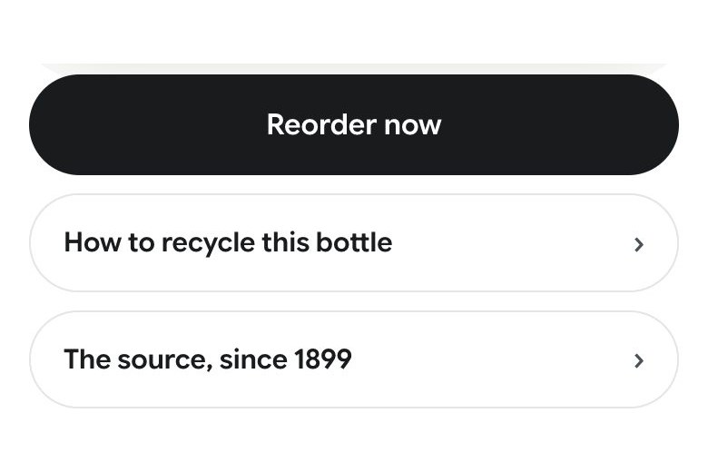 The page's buttons and links